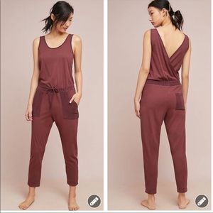 Anthropologie T.La Gemistus Cross-back Jumpsuit